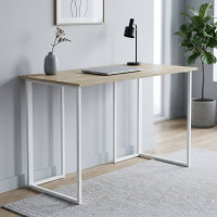 Письмовий стіл Ferrum-decor Ханна 75x120x60 білий ДСП Дуб Сонома 16мм (FRD-104001)