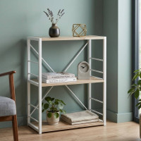 Етажерка 3/60 Ferrum-decor Серії Конект 73x60x28 білий ДСП Дуб Сан-Марино 16мм (FRD-104261)