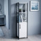 Етажерка 3/34 Ferrum-decor Серії Конект із тумбою 144x34x28 Чорний ДСП Біле (FRD-104421)