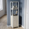 Етажерка 3/34 Ferrum-decor Серії Конект із тумбою 144x34x28 Білий ДСП Сонома (FRD-104431)