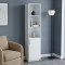 Пенал Анжело Ferrum-decor на 4 полиці з 1 дверима 1900x400x380 ДСП Біле 16 мм (FRD-104911)
