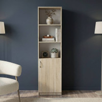 Пенал Анжело Ferrum-decor на 4 полиці з 1 дверима 1900x500x380 ДСП Дуб Сонома 16 мм (FRD-104951)