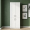 Шкаф Анжело Ferrum-decor на 5 полок с 4 дверями 1900x600x380 ДСП Белое 16 мм (FRD-105001)