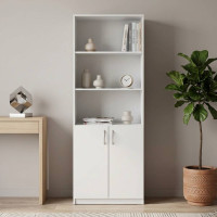 Шафа Анжело Ferrum-decor на 5 полиць з 2 дверима 1900x700x380 ДСП Біле 16 мм (FRD-105031)