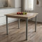 Стіл кухонний Ferrum-decor Агата 75x90x90 Сірий ДСП Сан-Марино 16мм (FRD-105639)