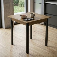 Стол кухонный Ferrum-decor Диего 75x70x70 Черный ДСП Дуб Артизан 16мм (FRD-105709)