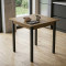 Стол кухонный Ferrum-decor Диего 75x70x70 Черный ДСП Дуб Артизан 16мм (FRD-105709)