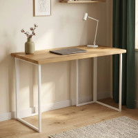 Комп'ютерний стіл Ferrum-decor Ханна 75x120x70 білий ДСП Дуб Артізан 32мм (FRD-106219)