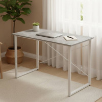 Стіл письмовий Дейв Ferrum-decor 750x1200x700 Білий метал ДСП Бетон 16 мм (FRD-106459)
