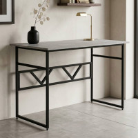 Стіл письмовий Раян Ferrum-decor 750x1000x700 Чорний метал ДСП Бетон 16 мм (FRD-106489)
