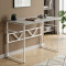 Стіл письмовий Раян Ferrum-decor 750x1200x700 Білий метал ДСП Бетон 32 мм (FRD-106499)