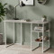 Стіл письмовий Кевін Ferrum-decor 75x140x60 Білий метал ДСП Бетон 32 мм (FRD-106559)