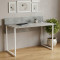 Стіл письмовий Скай Ferrum-decor 75x120x70 Білий метал ДСП Бетон 32 мм (FRD-106679)