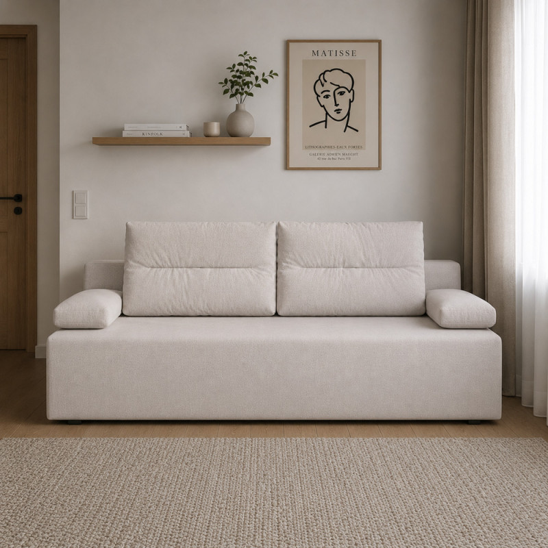 Диван прямий Mekko Barcelona 1900*800 Ergo IV категорія Bestseller Bone (MEK-161246)
