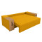 Диван розкладний ортопедичний Mekko President 2650*1155 Bonel Standart Hard Plus II категорія Allure Premium Yellow (MEK-161025)