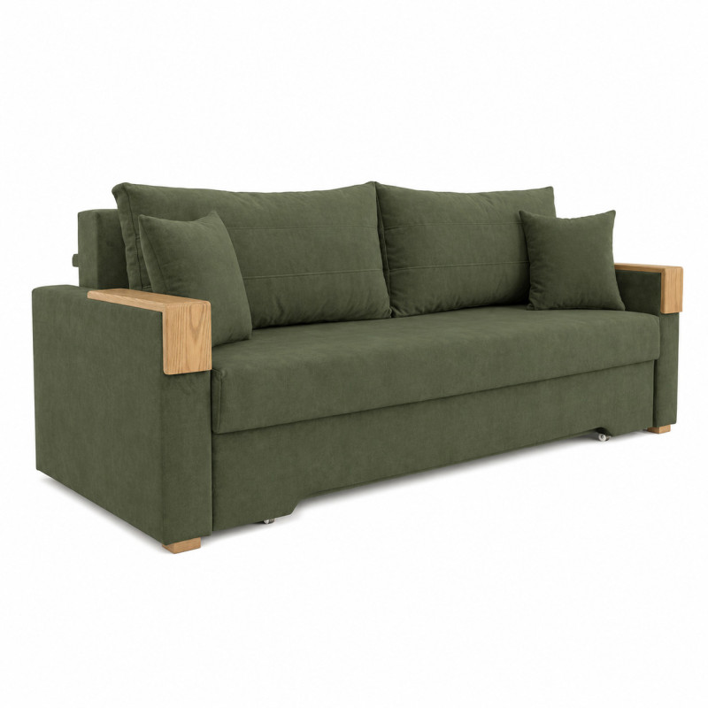Ортопедичний розкладний диван Мекко Reston 2250×960 Gold I категорія Riviera 035 (MEK-161186)