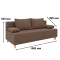 Диван розкладний Mekko Sidney 1900*800 Ergo IV категорія Bestseller Latte (MEK-161556)
