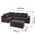 Кутовий ортопедичний диван Мекко Chester II 3400х1800 + пуф 1340х680 Bonel Standart Hard Plus тканина Bagama 23 (MEK-161696)