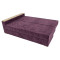 Кутовий ортопедичний диван Мекко Cube 2250×1430 Pocket Spring Cocos IV категорія Bestseller Plum (MEK-161546)