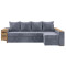Кутовий ортопедичний диван Мекко Cube Shuttle 2600x1430 Gold II категорія Allure Premium Cool Grey (MEK-161145)