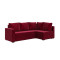 Кутовий ортопедичний диван Мекко Lincoln 2400*1500 Lux II категорія Allure Premium Wine (MEK-161276)