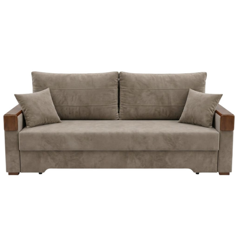 Ортопедичний розкладний диван Мекко Reston Maxi 2300×1030 Lux II категорія Allure Premium Ecru (MEK-161426)