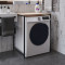 Стелаж-полиця Бафрум 401 Ferrum-decor для пральної машини 90x70,5x60,5 Чорний метал ДСП Дуб Сонома 16 мм (FRD-107353)