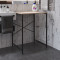 Стелаж-полиця Бафрум 401 Ferrum-decor для пральної машини 90x70,5x60,5 Чорний метал ДСП Дуб Сонома 16 мм (FRD-107353)