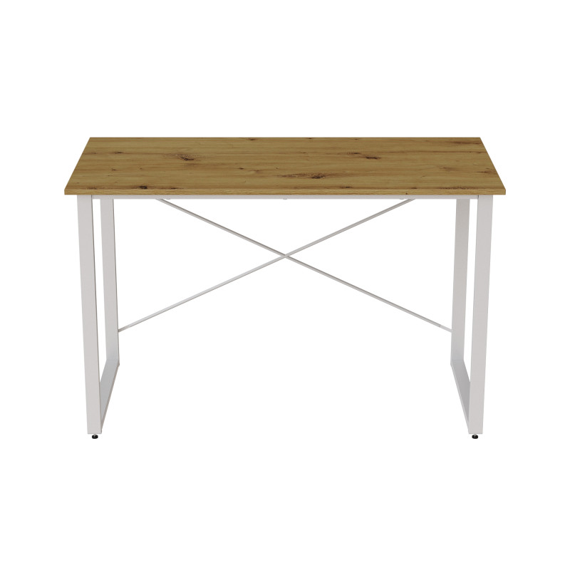 Комп'ютерний стіл Ferrum-decor Дейв 75x120x70 білий ДСП Дуб Артизан 16 мм (FRD-107043)