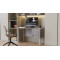 Комп'ютерний стіл Ferrum-decor Гаррі 75x140x70 білий ДСП Бетон 16 мм (FRD-107303)