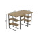 Комп'ютерний стіл Ferrum-decor Карен 75x140x70 чорний ДСП Дуб Артизан 32 мм (FRD-107263)