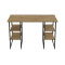 Комп'ютерний стіл Ferrum-decor Карен 75x140x70 чорний ДСП Дуб Артизан 32 мм (FRD-107263)