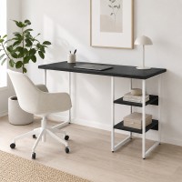 Стіл письмовий Кевин Ferrum-decor 75x100x70 Білий метал ДСП Каштан Арвадонна 32 мм (FRD-108103)