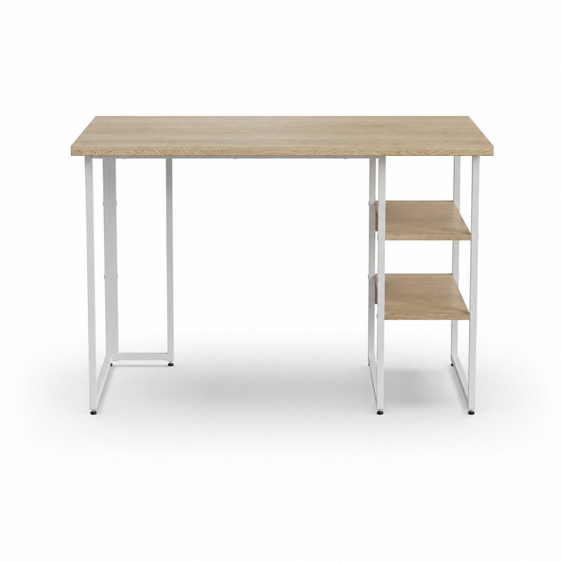 Стіл письмовий Кевин Ferrum-decor 75x120x60 Білий метал ДСП Дуб Кремона Торро 32 мм (FRD-108163)