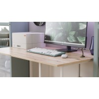 Письмовий стіл Ferrum-decor Кевін 75x100x60 білий ДСП Дуб Сан-Марино 32 мм (FRD-106843)
