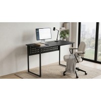 Стіл письмовий Майк Ferrum-decor 75x140x60 Чорний метал ДСП Каштан Арвадонна 16 мм (FRD-108273)