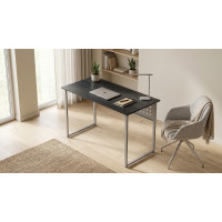 Стол письменный Майк Ferrum-decor 75x100x60 Серый металл ДСП Каштан Арвадонна 16 мм (FRD-108263)