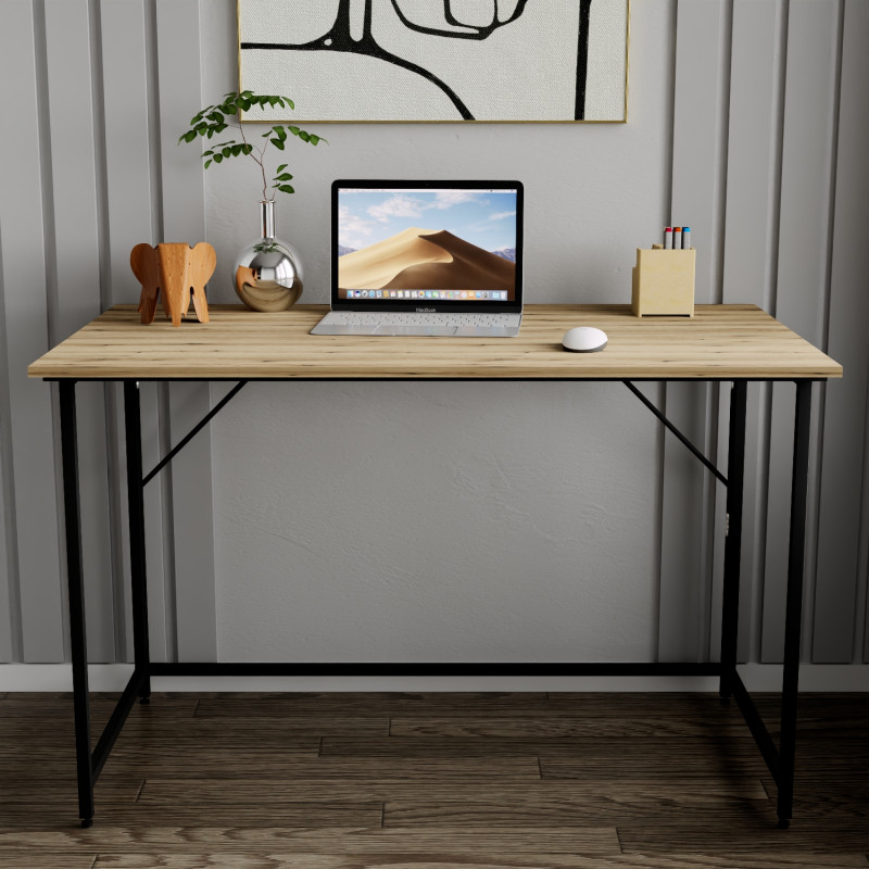 Розкладний стіл Моріс Ferrum-decor 750x1000x600 Чорний метал ДСП Дуб Эвок Прибережний 16 мм (FRD-107493)