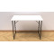 Стіл розкладний Морис 900 Ferrum-decor 750x900x500 Чорний метал ДСП Білий 16 мм (FRD-107313)