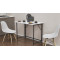 Стіл розкладний Морис 900 Ferrum-decor 750x900x500 Чорний метал ДСП Білий 16 мм (FRD-107313)