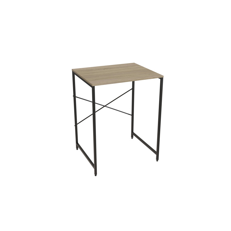 Стелаж-полиця Бафрум 401 Ferrum-decor для пральної машини 90x70,5x60,5 Чорний метал ДСП Дуб Сонома 16 мм (FRD-107353)