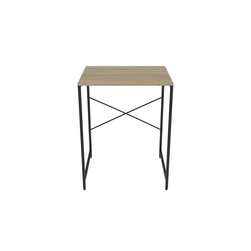 Стелаж-полиця Бафрум 401 Ferrum-decor для пральної машини 90x70,5x60,5 Чорний метал ДСП Дуб Сонома 16 мм (FRD-107353)