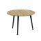 Журнальний круглий стіл OPTIMA 1 ніжки конусні Ferrum-decor 450x670x670 Чорний метал ДСП Дуб Евок Прибережний 16 мм (FRD-107533)