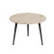 Журнальний круглий стіл OPTIMA 1 ніжки конусні Ferrum-decor 450x670x670 Чорний метал ДСП Дуб Сан-Марино 16 мм (FRD-107463)