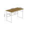 Комп'ютерний стіл Ferrum-decor Раян 75x140x60 білий ДСП Дуб Артизан 16 мм (FRD-107083)