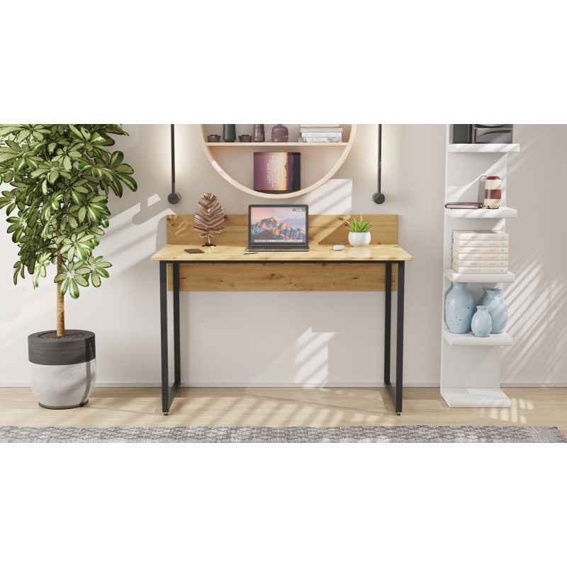 Комп'ютерний стіл Ferrum-decor Скай 76x100x60 чорний ДСП Дуб Артизан 32 мм (FRD-106993)