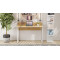 Комп'ютерний стіл Ferrum-decor Скай 75x120x60 білий ДСП Дуб Артизан 16 мм (FRD-106973)