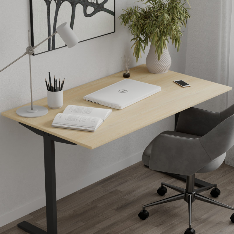 Стіл письмовий Space Ferrum-decor 750x1400x600 Чорний метал ДСП Дуб Кремона Торро 16 мм (FRD-107953)