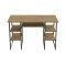 Комп'ютерний стіл Ferrum-decor Тім 75x120x60 чорний ДСП Дуб Артизан 16 мм (FRD-106943)