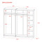 Шкаф для одежды Doros Промо Антрацит 2+3 ДСП 225х48х204 (42005335) (DRS-012162)